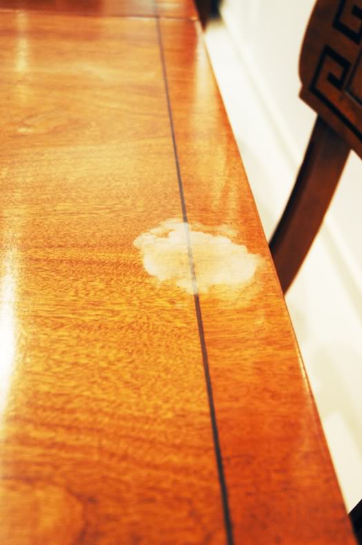 White Heat Marks Off A Wooden Table, How To Get Steam Marks Off Wooden Table